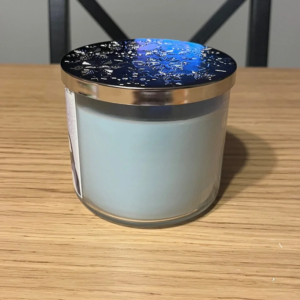 Bath & Body Works 3 Wick Candle. Frozen Lake.